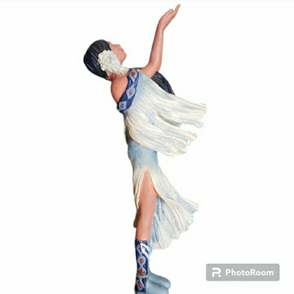 Eagle Spirit Decor Native Indian Clay Vase Mint VTG Ashton Drake 💜 - Picture 9 of 14